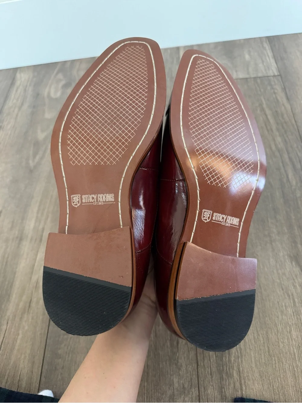 Stacy Adams Trevor Double Monk Strap Dress Shoes Burgundy MEN’s 8.5 NEW